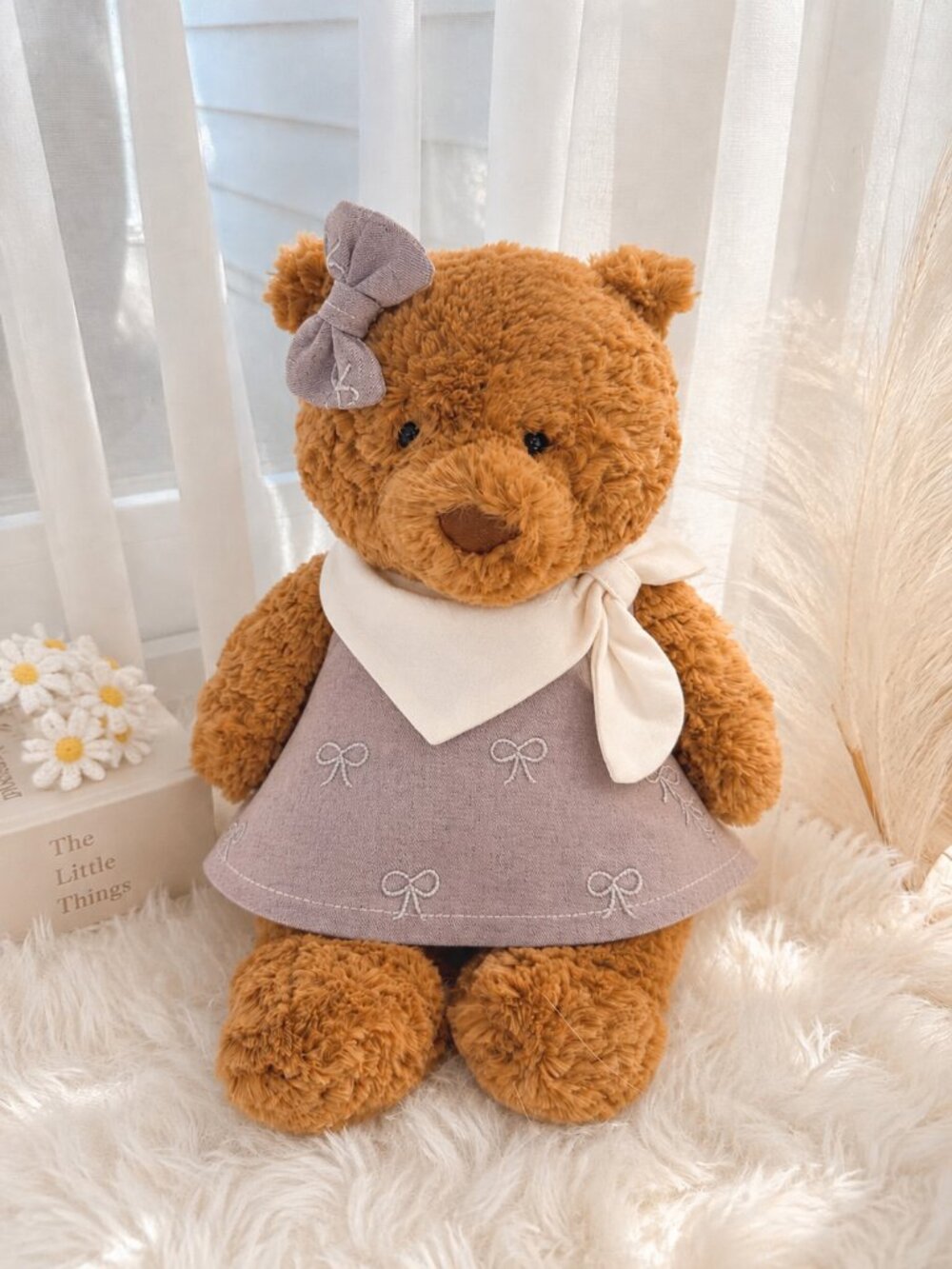 Large Bartholomew Bear Clothes - Bow Dress